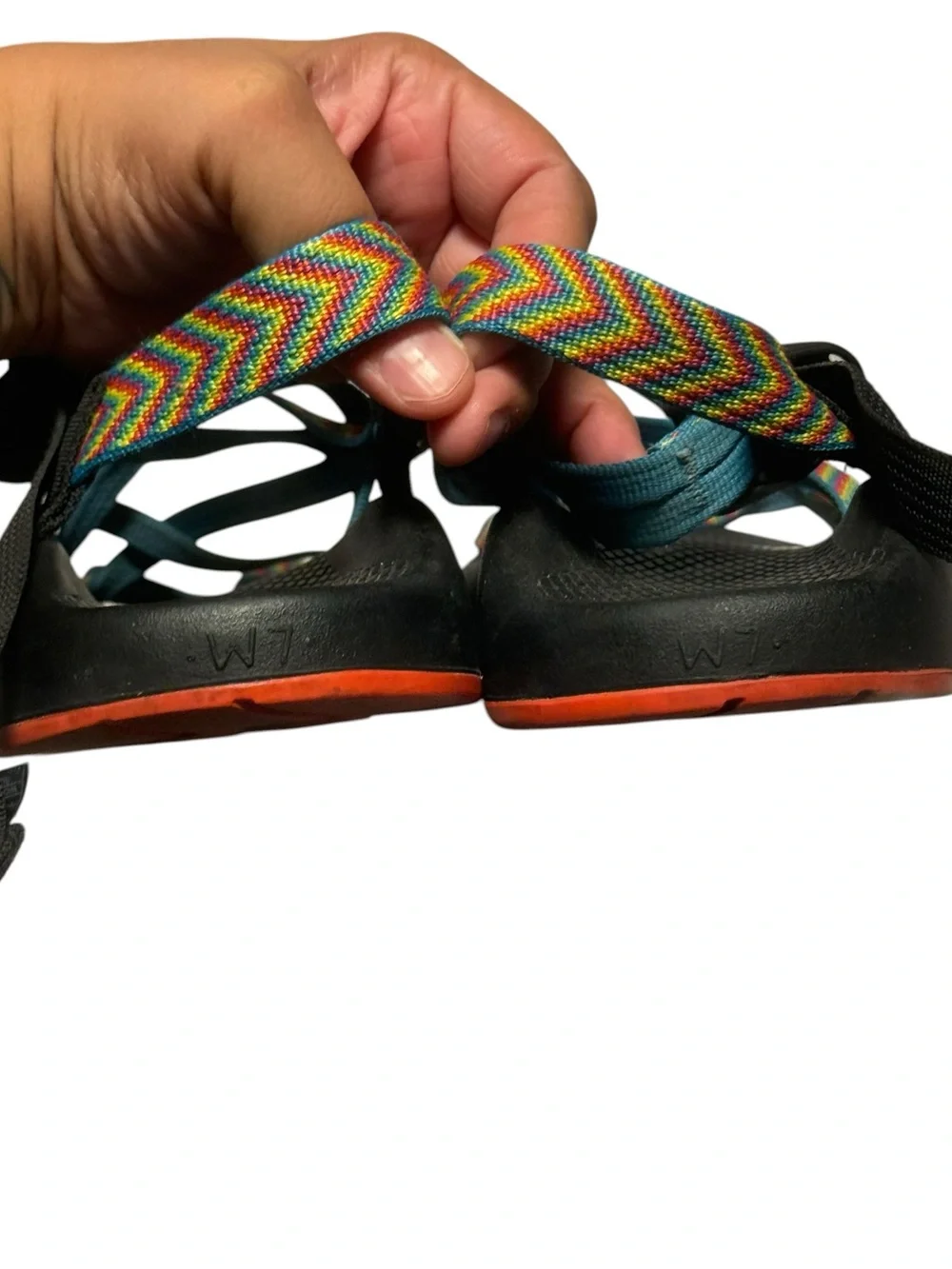 Chaco ZX/2 Classic Sandals Rainbow Straps Women’s Size 7